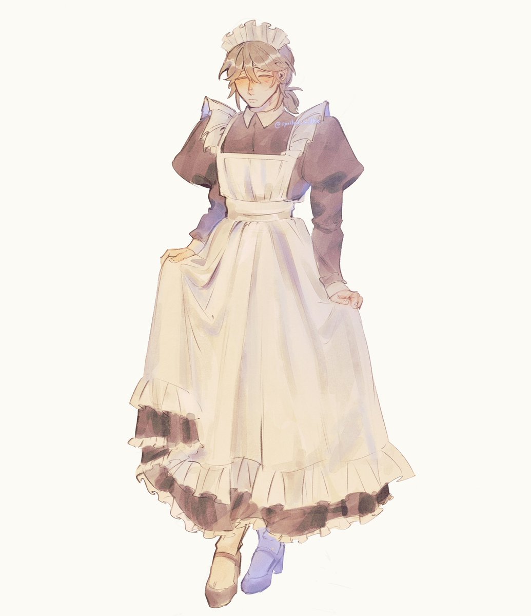 spoiled_millkk's tweet photo. Little a in a maid outfit bc why not~
#MrAsFarm 
#nachioboy https://t.co/KdYdfM1ZM4