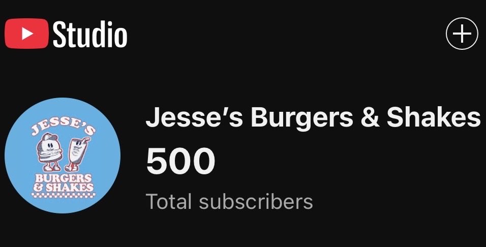 JessesBurgers's tweet photo. Thank yall for 500 subscribers!!!! We’re just getting started! Next stop, 1,000! #YouTube https://t.co/BqWp5PzFZQ