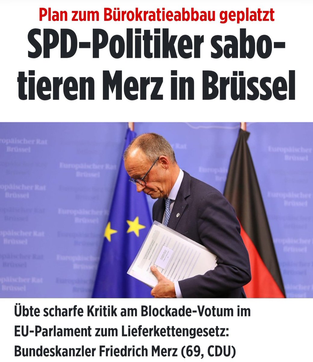 Mittlerweile ist es so weit, dass selbst ein Bundeskanzler nicht mehr gegen das EU-Monstrum ankommt.
Selbst dann nicht, wenn lediglich schwachsinnige Bürokratie-Regeln abgeschwächt werden sollen.
Diese EU hat sich verselbstständigt, sie hat mit dem Alltag der Bürger in Europa