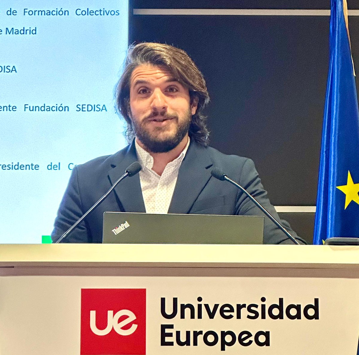 SEDISA_NET's tweet photo. @MarcosPerena , Presidente de #ALSEDISA 🗣: "Una de las cosas importantes del #MUGYPS es la capacidad de poder hacer un gran networking 💼. Ese grupo de alumnos 👦👧 os acompañará durante todo el curso y serán en muchas ocasiones  grandes amigos en el futuro" https://t.co/BgrARqTbZP