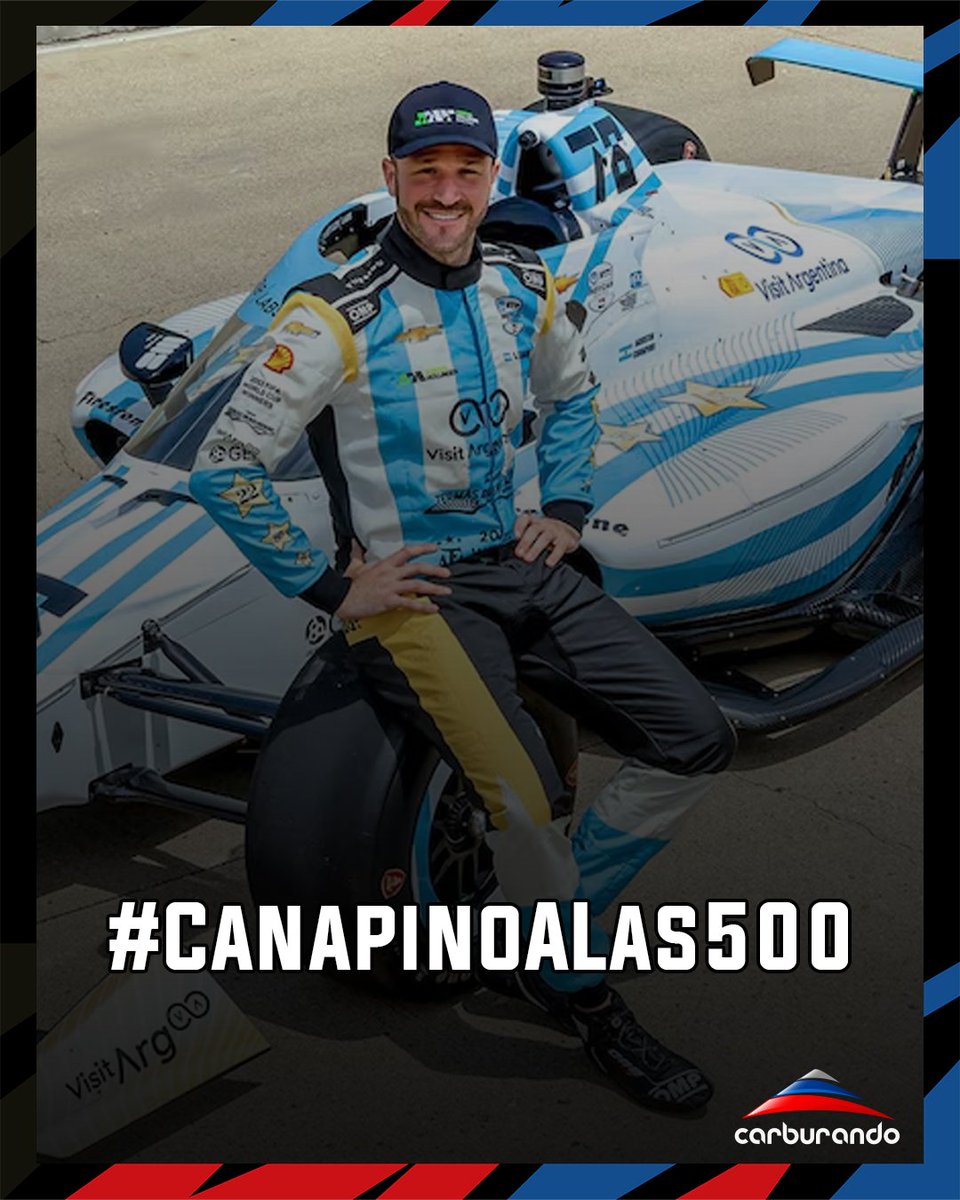 CarburandoTV's tweet photo. 🇦🇷 Aprovechando el gran momento de los argentinos en el exterior... #CanapinoALas500 

#IndyCar @AgustinCanapino https://t.co/iHH592gUZD