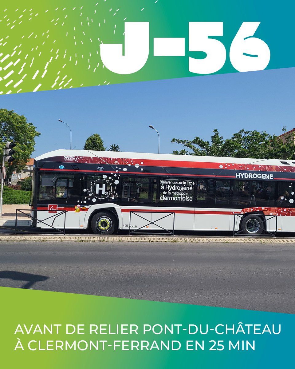 🚍20 décembre : mise en service du nouveau réseau T2C.

La ligne hydrogène entre Pont-du-Château et Clermont-Ferrand va évoluer. Circulant via l’autoroute, elle permettra de relier les deux centres-villes en 25 minutes.

En desservant plusieurs arrêts à son entrée dans