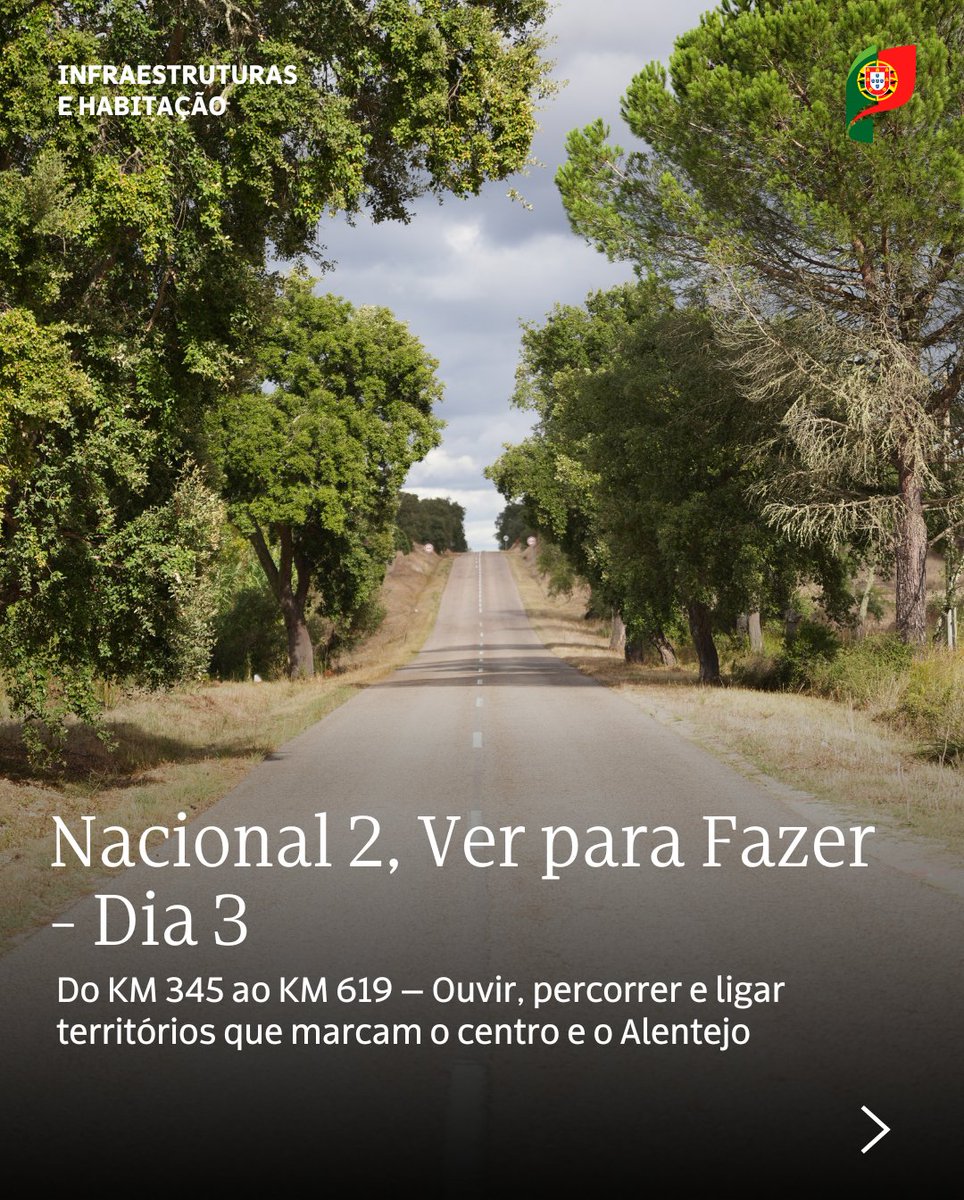 iestruturas_pt's tweet photo. Nacional 2, Ver para Fazer — Dia 3
Da Sertã a Aljustrel, na terceira etapa pela EN2 foram percorridos 274 quilómetros com 13 paragens, ligando o centro ao Alentejo profundo. #MIH #MinistériodasInfraestruturaseHabitação #PoderLocal #Autarquias #Nacional2 #VerparaFazer #Dia3 https://t.co/YJX6QsoAi3