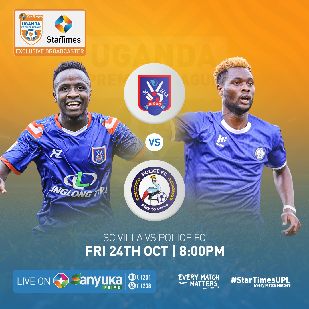 StarTimesUganda's tweet photo. FUFA Stadium-Kadiba is where we are.

Catch @SCVillaJogoo Vs Police FC  at 8PM live on @Sanyuka_Prime or via the #StarTimesON app  #StarTimesSports | #StarTimesUg | #LUGURA | #StarTimesUPL https://t.co/4B8Lz6aWpB