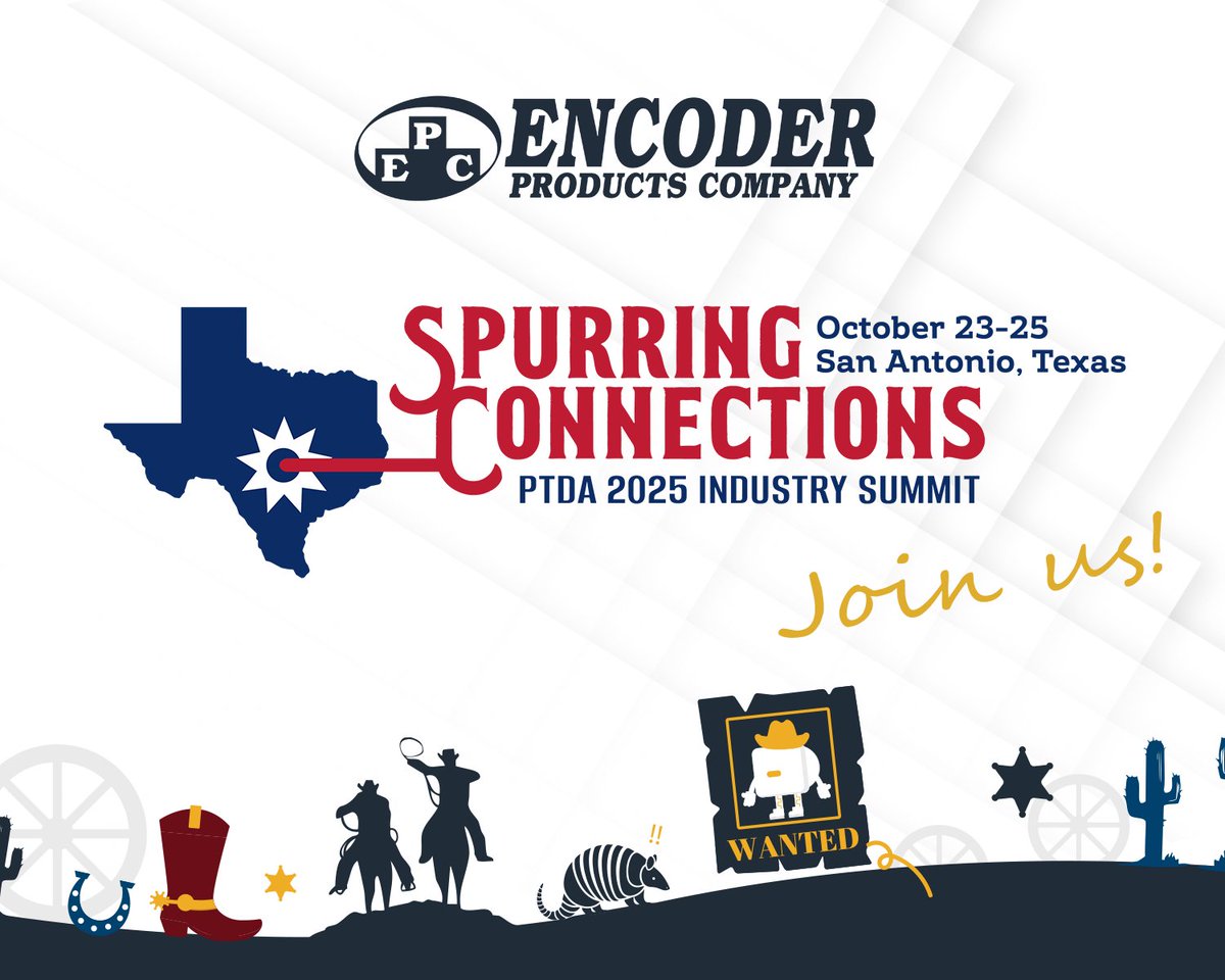 EncoderProducts's tweet image. At @PTDA today? Don’t miss the LP1 Accu-LaserPro™ demo at the Encoder Products Company table.
This non-contact, laser-based encoder helps your customers gain precision and flexibility — without wheels or shafts.
#Encoders #IndustrialAutomation #DistributionPartners
