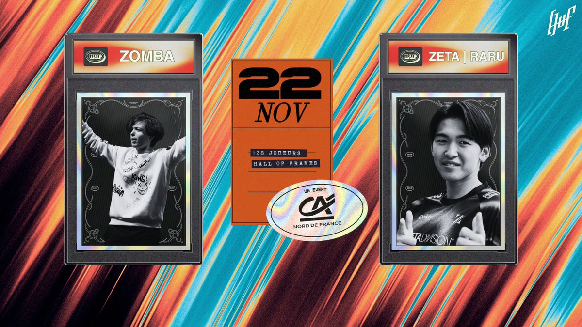 J-29 avant le Hall of Frames by <a href="/ca_ndf/">CRÉDIT AGRICOLE NORD DE FRANCE</a> ! 🔥

Deux nouveaux artistes viennent peindre leur légende au Louvre-Lens 🎨

Venez affrontez <a href="/ZombaSalvatore/">Zomba</a> et <a href="/RaLuigi812/">ZETA/らる</a> le 22 novembre prochain au hall of frame by <a href="/CreditAgricole/">Crédit Agricole</a> !

De belles surprises vous attendent encore dans les