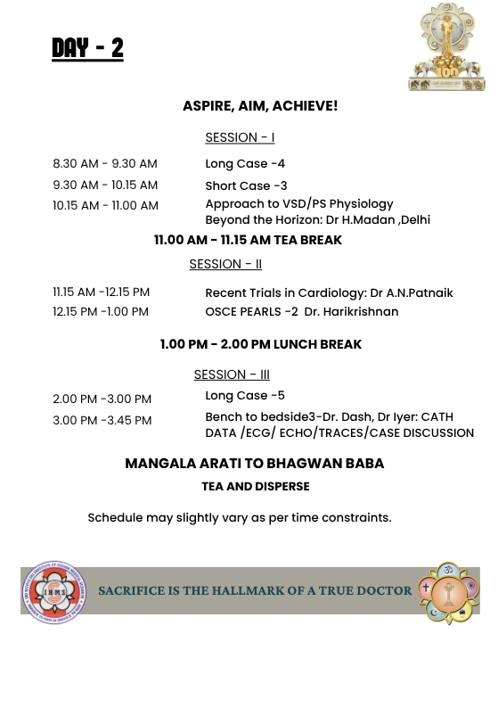 SSSIHMSWFD's tweet photo. Sairam
Calling DNB/DM Cardiology final year students. 
🚀 SPEED 2025 – Sri Sathya Sai Preparatory Course for Cardiology Exams!
📍 Whitefield, Bengaluru | Nov 8–9
Science • Prevention • Education • Empowerment • Digital Transformation
🔗 Register now: https://t.co/jTejihKtST https://t.co/IWh4zEEVb2