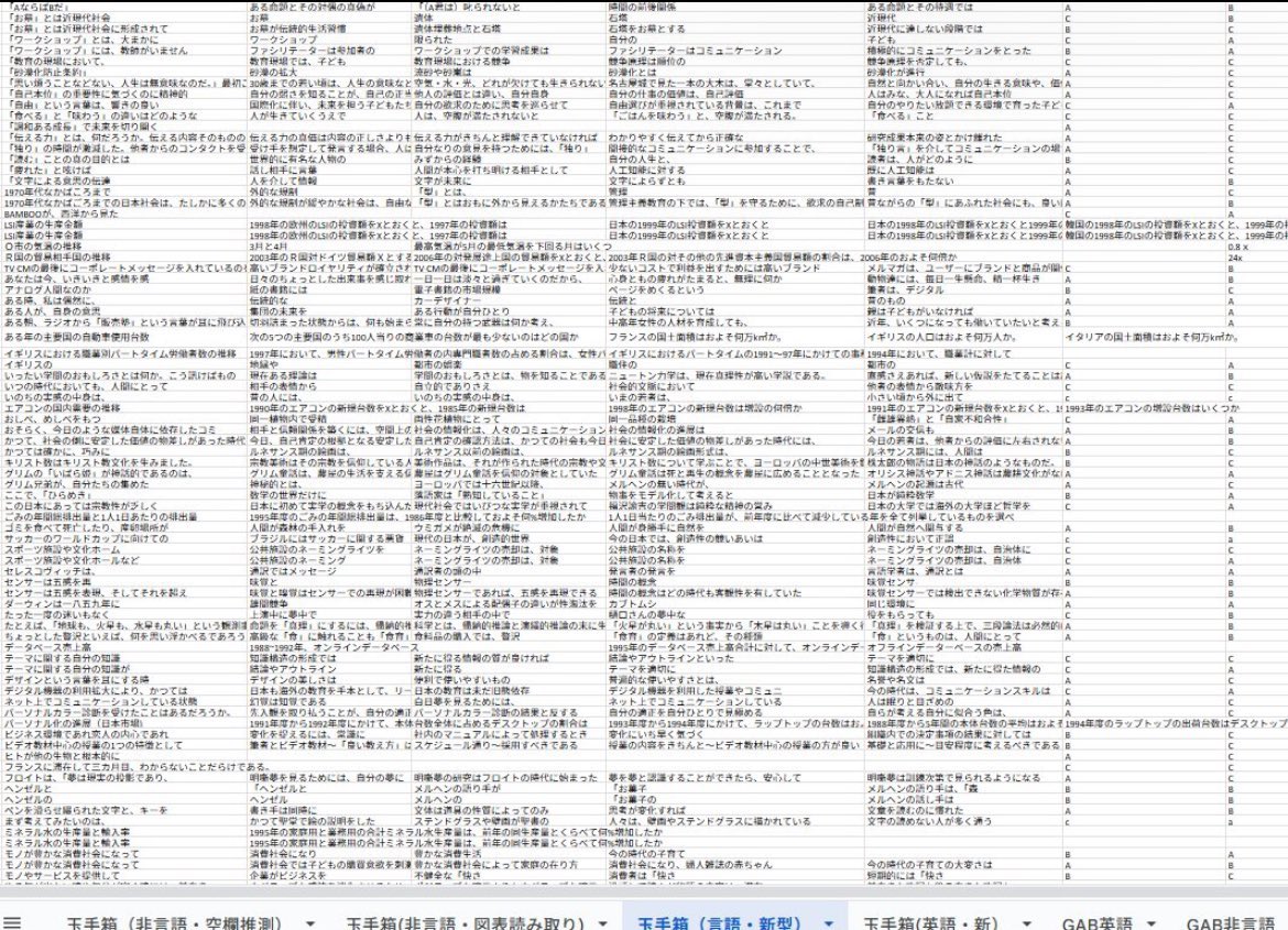 27卒のwebテスト解答集配ります！ テストの問題は年代ごとに多少変わる