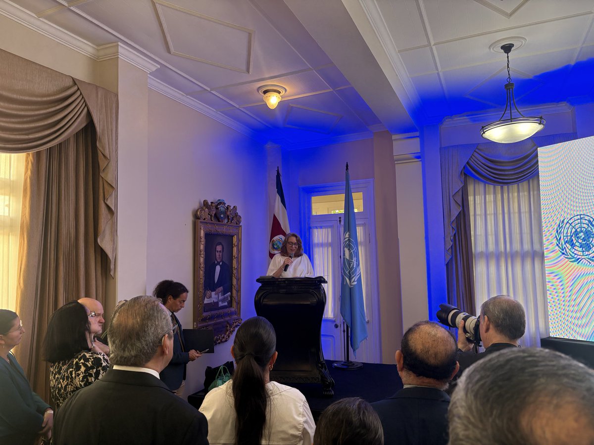 Inicia la conmemoración oficial de los 80 años de Naciones Unidas. 

Costa Rica a través de <a href="/asambleacrc/">Asamblea Legislativa</a> y <a href="/CancilleriaCR/">Cancilleria CR</a> reafirman su compromiso con los valores y principios de la organización.

¡Feliz día de la ONU! 🇨🇷 🇺🇳