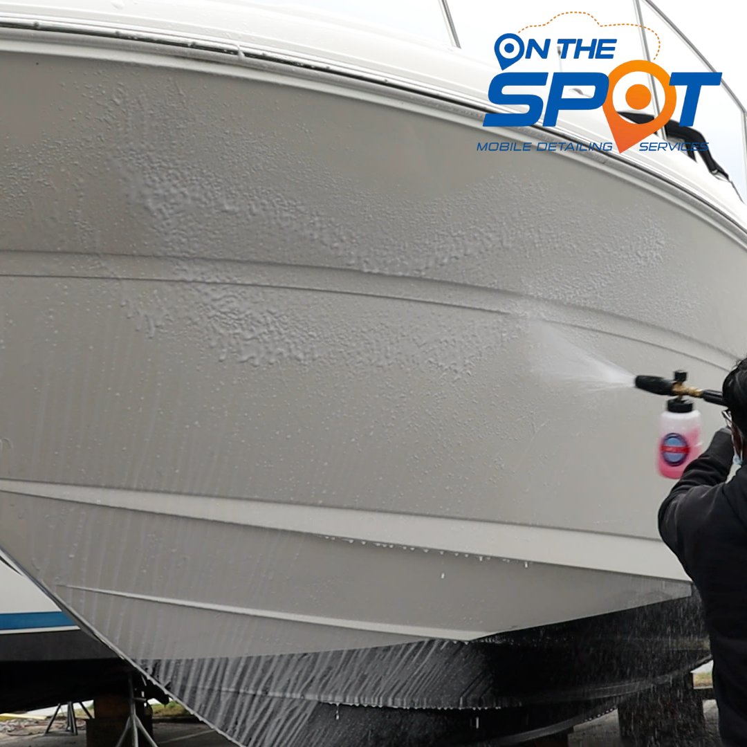 OnSpotDetailing's tweet photo. Colder winds and waves mean business— Protect your boat now with a sturdy cover installation.

Have you already covered up, or do you have a favorite brand or method? Let us know your winterizing routine! #BoatCare https://t.co/DH9oMcWvuH