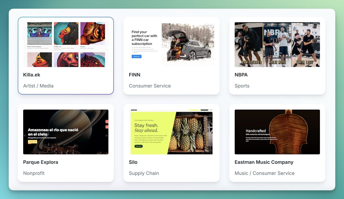 cosmicjs's tweet image. From sports teams to sustainable fashion, these brands are crushing it with their digital presence! Want to see how @NBPA, @Browns, and others build beautiful websites? Check out our showcase of amazing projects 👇
cosmicjs.com/showcase