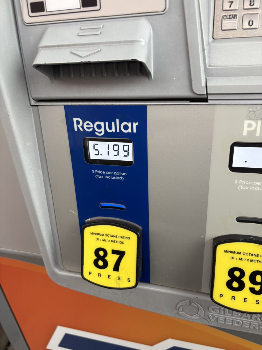 Gas in Seattle when I filled up yesterday. What in the actual F. #Seattle #gas