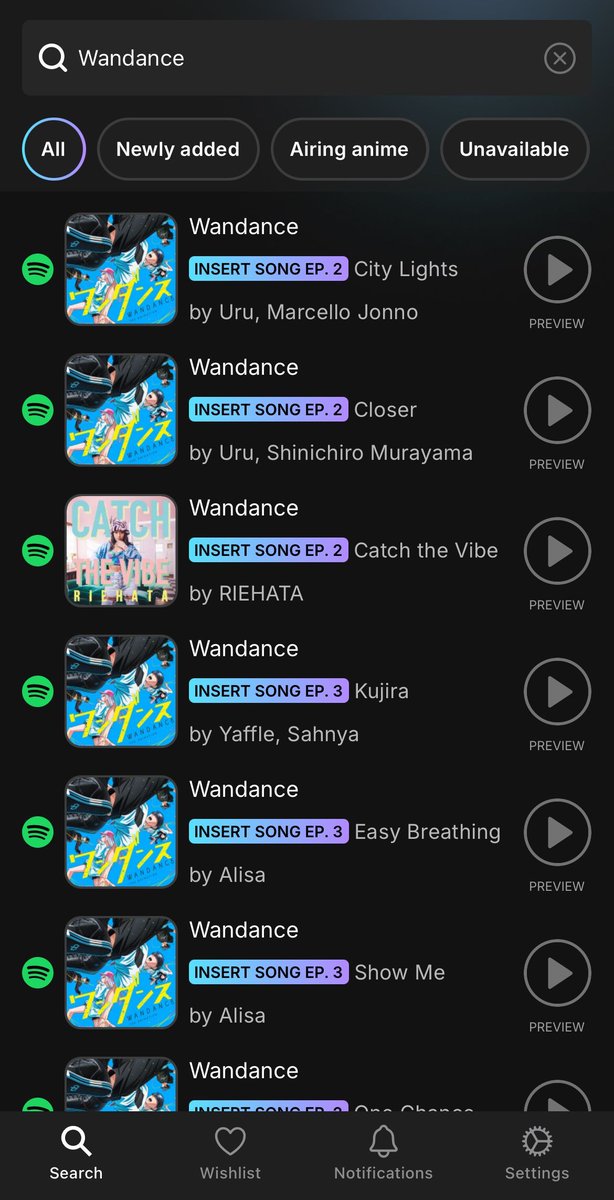 AniPlaylist's tweet photo. 🆕 Wandance [Insert songs from episode 3] are now available on Spotify and Apple Music

-  "Kujira" by Yaffle @YAFFL3 & Sahnya
- "Show Me" by Alisa @alisamusic
- "Easy Breathing" by Alisa @alisamusic

👉 Download the AniPlaylist app to find all anime songs on Spotify and Apple Music