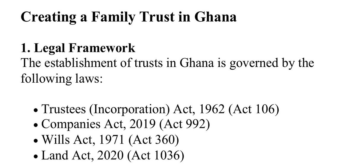 seth_doe22's tweet photo. You know in foreign countries you’ll hear the term:
“Trust Fund Baby.” 
Most Ghanaians don’t know that they can create a Trust fund for their family. 
Learn how it’s done here. https://t.co/zRL38gm0HR