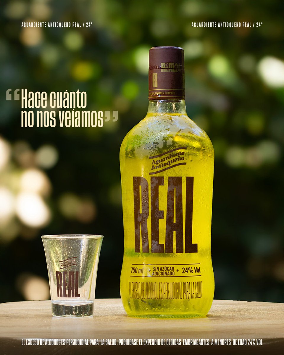 El Aguardiente Antioqueño Real es un aguardiente colombiano de la <a href="/flaenlinea/">Fábrica de Licores de Antioquia</a> , relanzado con una nueva presentación para diferenciarse de otros productos . Es un licor suave, delicado y equilibrado, con notas dulces y cítricas, y está disponible en las versiones con y sin azúcar