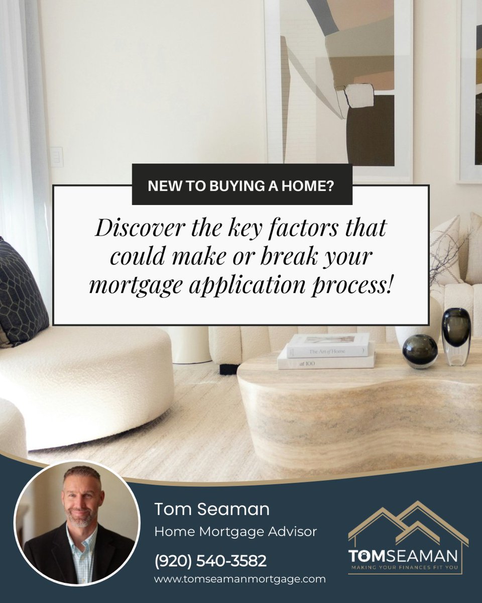 tomthelender's tweet photo. The mortgage application process is key to buying your home, and these 3 factors are critical:

✅ Debt-to-Income Ratio
✅ Credit Score
✅ Employment

Prepare these factors before diving into the home-buying journey for a smoother experience.

#realestatetips #tomthelender https://t.co/Ee8miCmur6