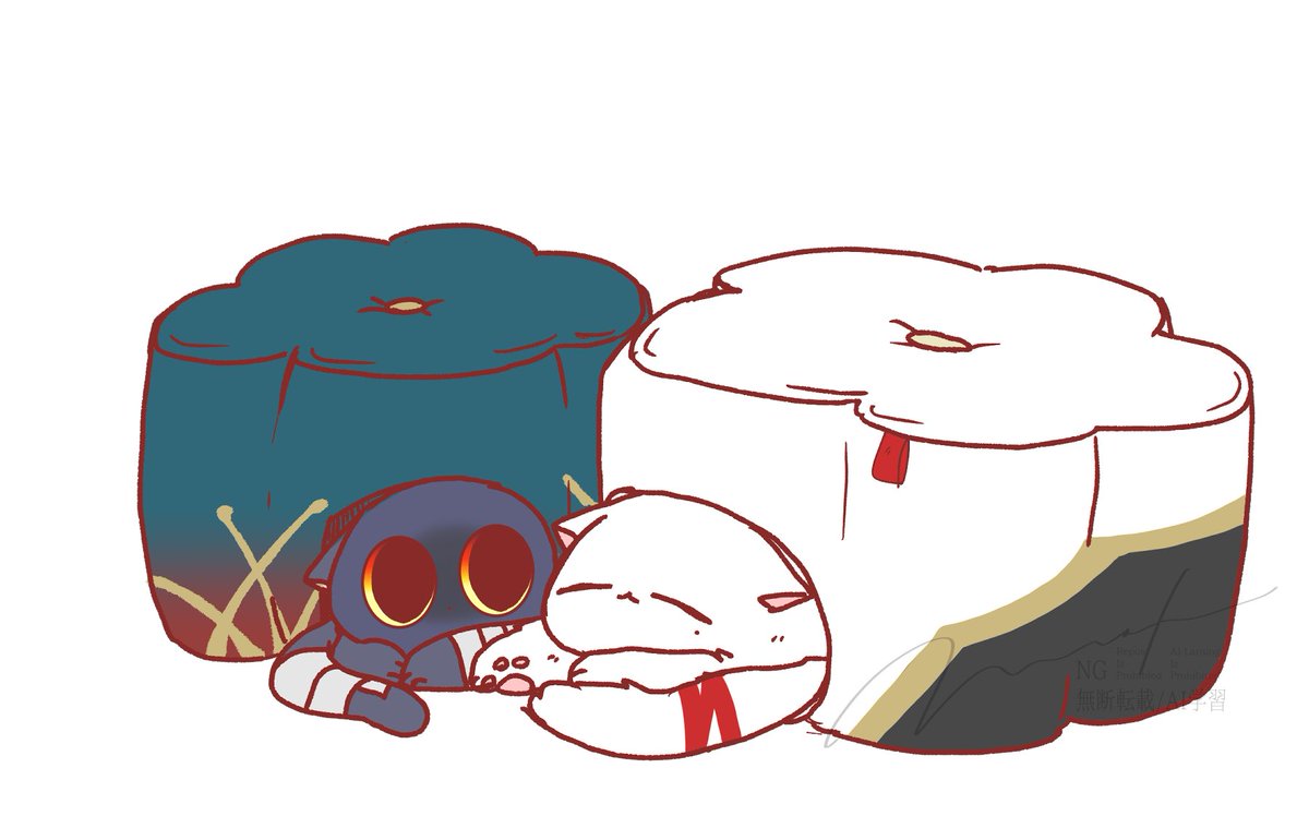 胡麻パイチャン🥧と居眠りネコチャン💤