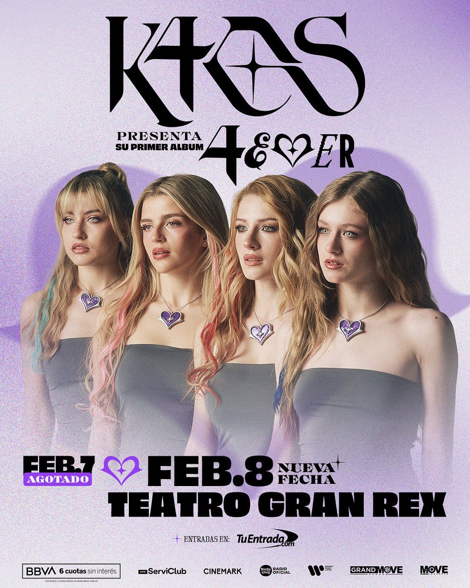🔥 ¡FUROR K4OTICO! ¡FUNCION DEL 7 AGOTADA! ¡Nueva funcion: domingo 8 de febrero! 

🎫 Entradas ya a la venta exclusivamente por TuEntrada ¡Apurate y conseguí la tuya porque vuelan!
💳 ¡Si sos cliente BBVA , aprovechá 6 cuotas sin interés!

granrex1.tuentrada.com/secured/list/e…