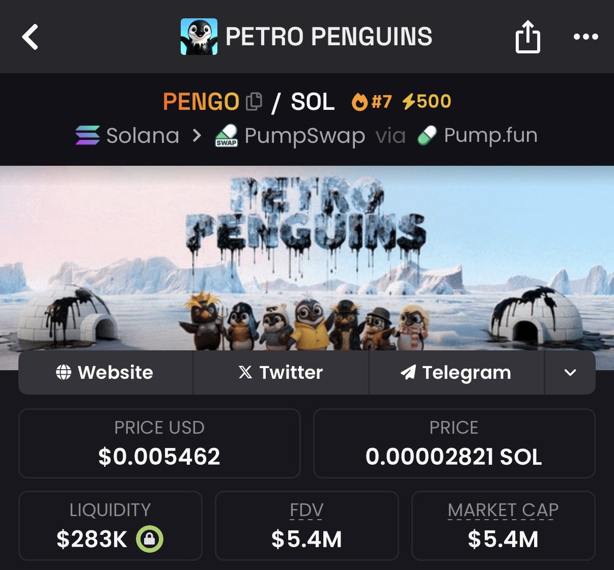 moontroncrypto's tweet image. You’re buying $PENGU at 2B MC
while ignoring $PENGO at 5M MC…
That’s not “late vs early” 
that’s 3X vs 1000X thinking. 🐧⚡️

If you really love penguins…

#PENGO was launched with a bigger narrative
and a real mission attached to it:

🌊 Arctic penguins are affected by oil in…