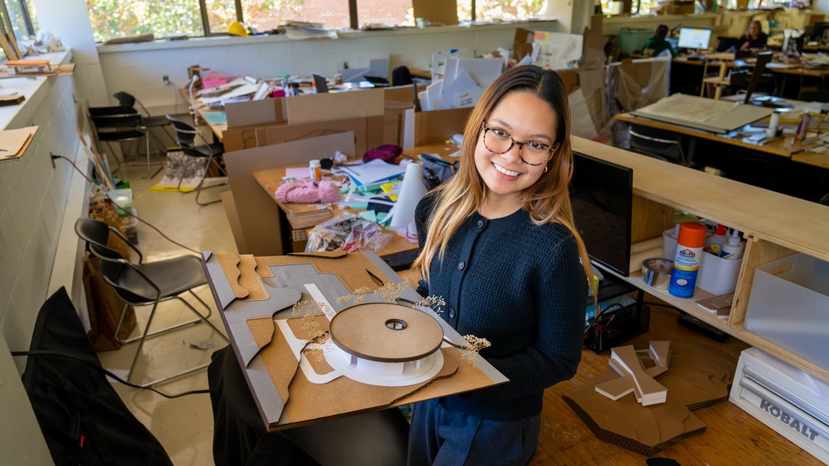NCStateDesign's tweet image. “Design is about bridging spaces, people, and experiences to create something meaningful.”
When architecture student Hannah Wright transferred to @ncstate in 2023, she brought with her not just credits, but clarity. ➡️ design.ncsu.edu/blog/2025/10/2…