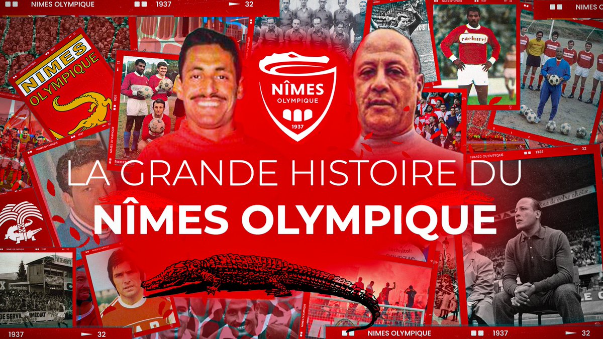 🚨 NOUVELLE VIDÉO : La Grande Histoire du 
Nîmes Olympique 🐊🔴⚪️

Entre la ferveur de Jean Bouin, l'icône Kader Firoud et les éternelles secondes places, plongez dans l'incroyable Histoire des crocos.

RT x fav appréciés 🙏

🔗 taap.it/Qslqsz