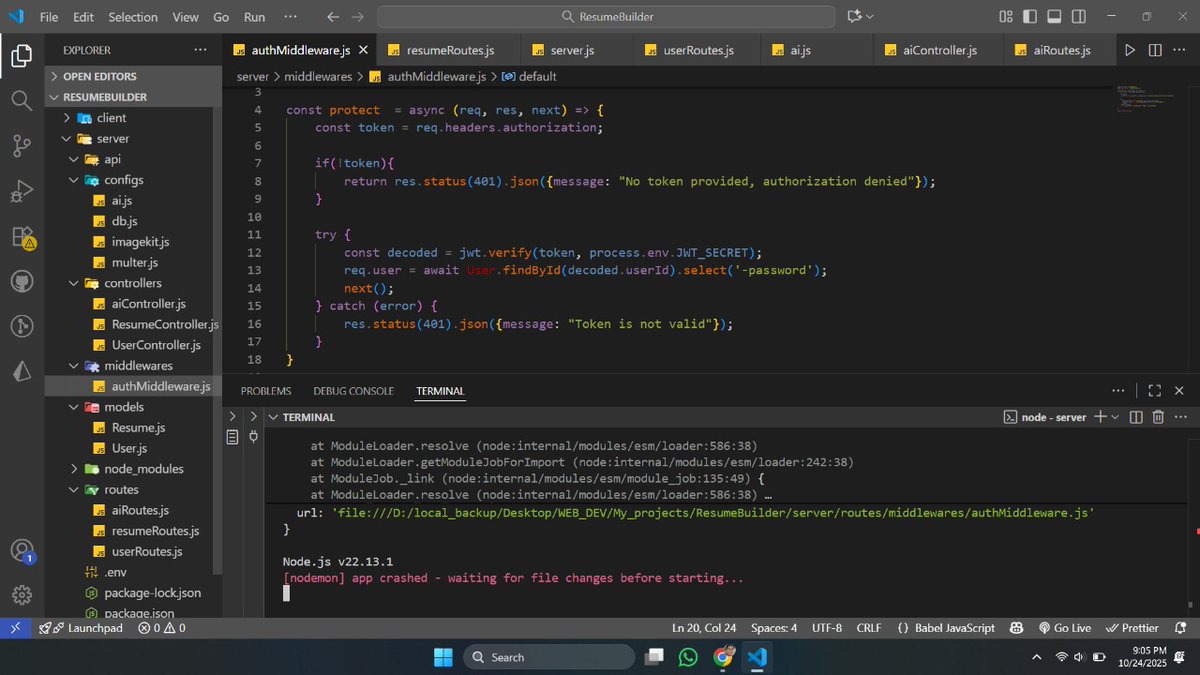 rohit1_x's tweet image. Day 64 of  #100daysofcode

1.  Leetcode potd, to maintain continuity in dsa

2. Made almost whole backend of that ai resume builder in whole Day... Coded almost 15 hrs...

Grind is onn 🔥⚡.. 
#CodingJourney #CodingChallenge