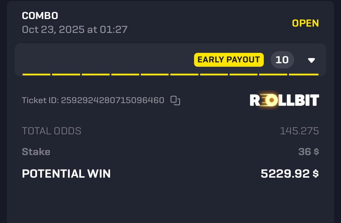 RollbitTips's tweet image. 🚀 Crypto casino vibes! 

💸 My buddy crushed it on Rollbit using my referral code – check the screenshots! 👀

No KYC, instant payouts! 

Join here: rollbit.com/referral/Rollb… 

RT &amp;amp; follow for more crypto wins! 🎰 #CryptoCasino