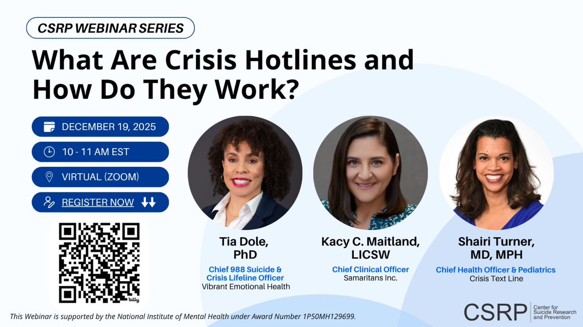 Center for Suicide Research and Prevention tweet media