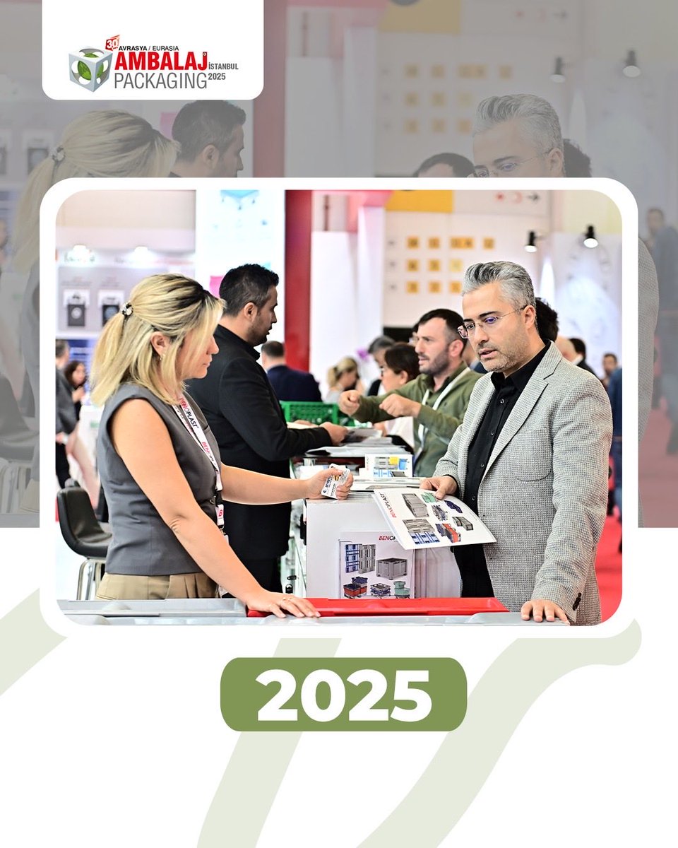 packagingist's tweet image. 📅 Visiting Hours: October 25, 2025: 10:00–17:00

📍 Tüyap – Istanbul

#EurasiaPackaging2025 #PackagingFair #Tüyap #PackagingIndustry #SustainablePackaging #FoodTechnology #Packaging2025