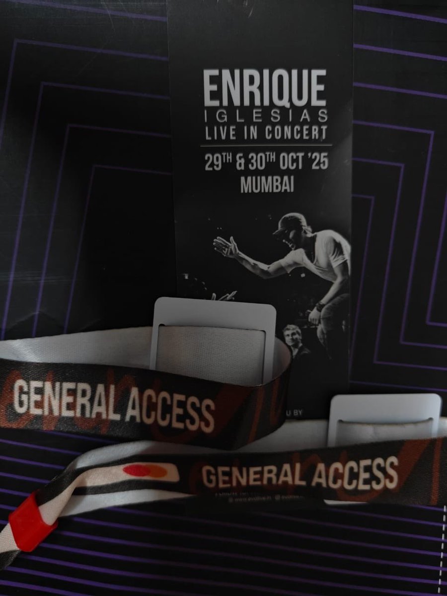CeeDeepH's tweet photo. My colleague has 5 tickets for Enrique Iglesias live concert🎶
📅 Date: 29th October 2025
🏷️Price: ₹5200 each(cost price)
General access
DM if interested 
#EnriqueIglesias #concert #enriquemaniac_india #enriqueiglesiasindia #ticketforsale https://t.co/fWuK6AsJzX