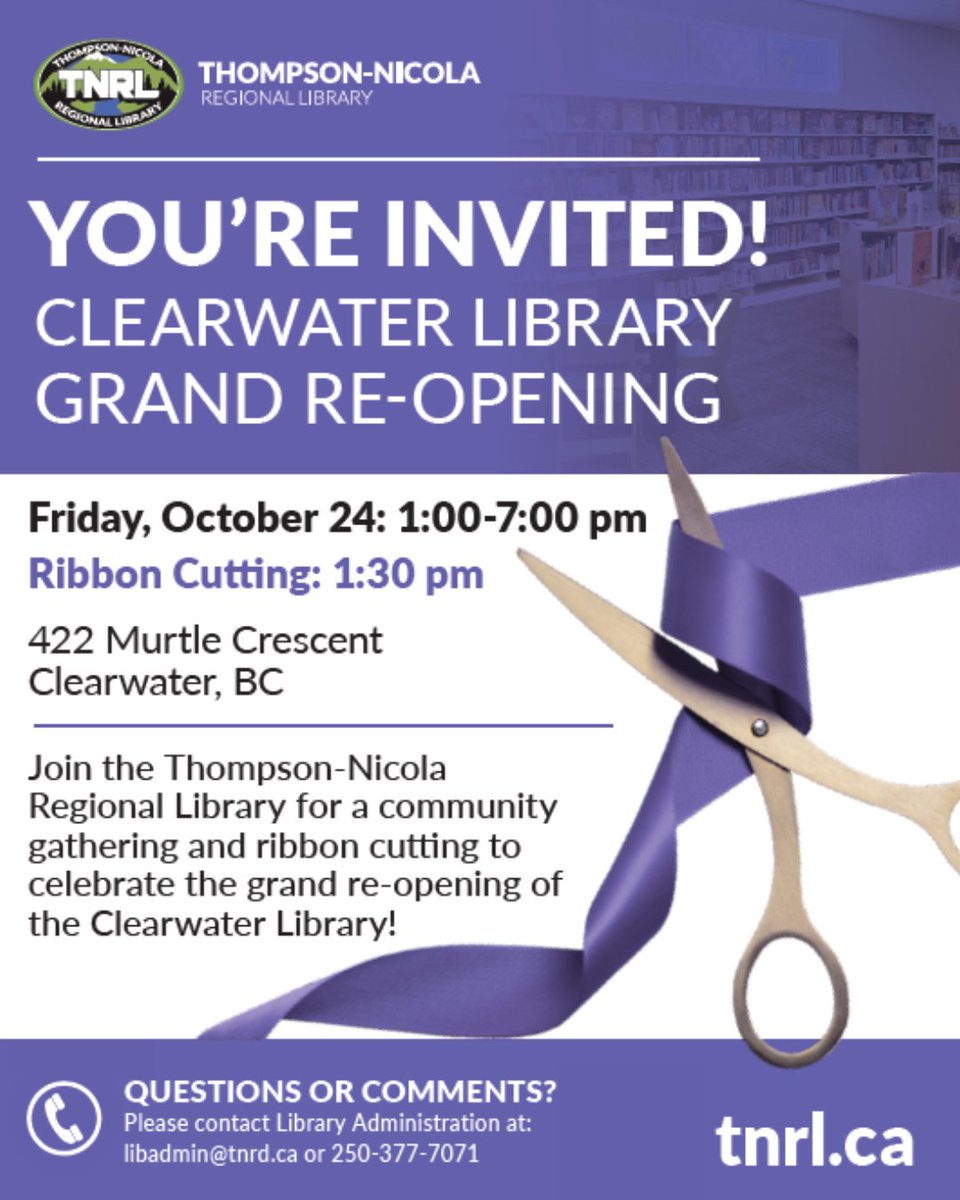 Thompson-Nicola Regional Library tweet media