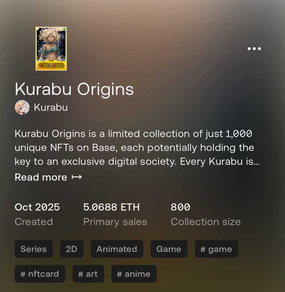 800/1000

All without Jesse 

Imagine the smell when we do

Kurabu on Base will onboard millions