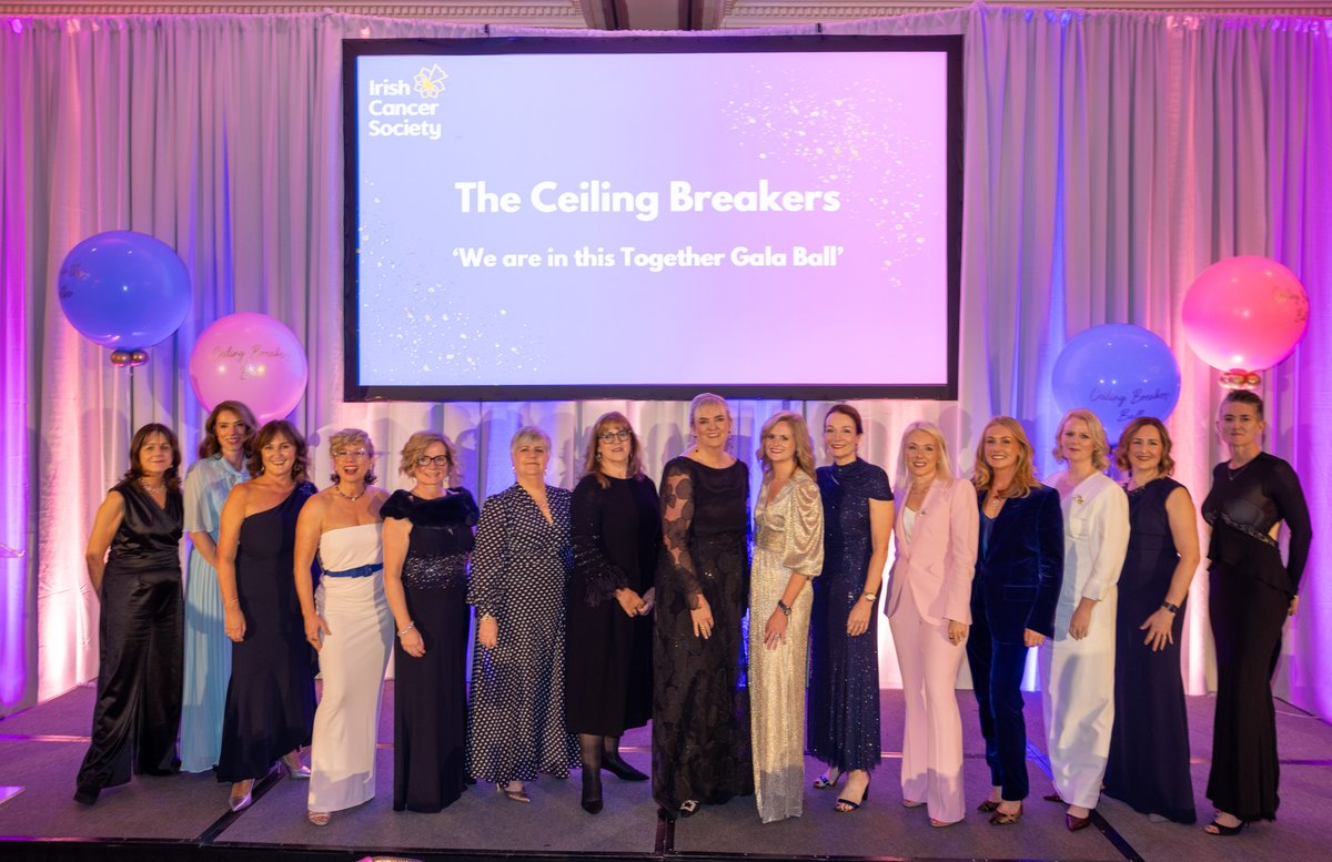 ThePanelDublin's tweet photo. Last night's #CeilingBreakers Gala Dinner was a superb event, and an amazing €272,000 was raised in aid of the @IrishCancerSoc through online donations, the auction, and the raffle.

🎊Congratulations to all involved. 

#IrishCancerSociety #WeAreInThisTogether https://t.co/gfjD9MXLt8