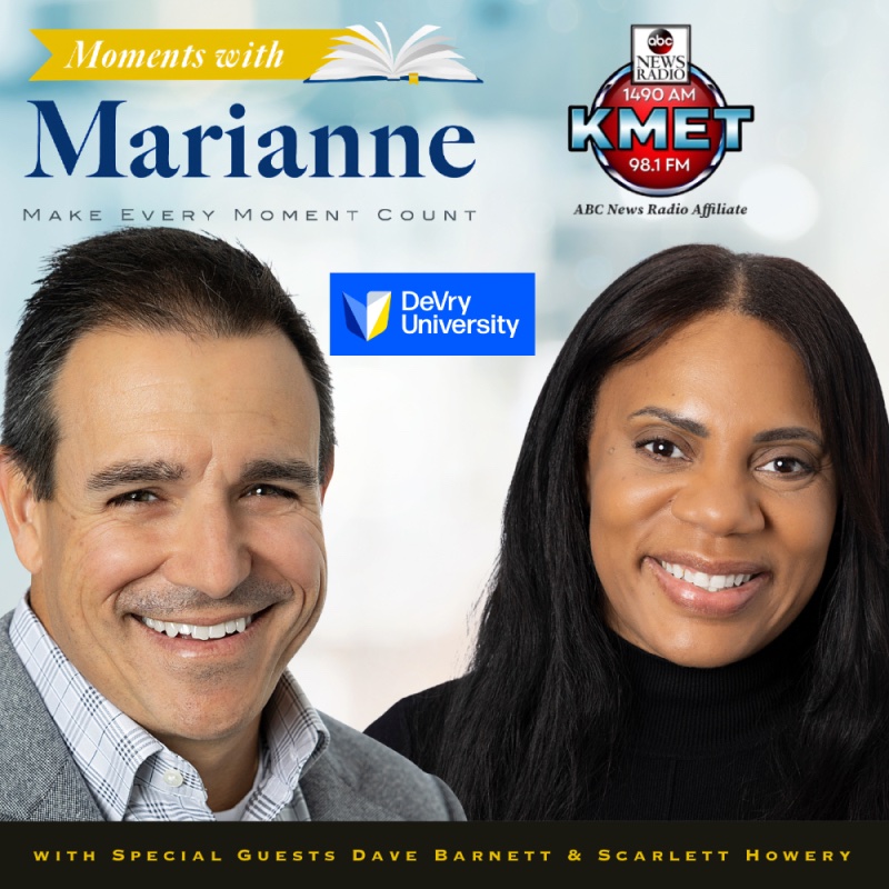 MariannePestana's tweet photo. Tune in TODAY at 1:06pm PT for @devryuniv Dave Barnett & Scarlett Howery on Moments with Marianne Radio Show @KMETRadio https://t.co/QL44h8UFvm
#Devry #education #workplace #AI #employer #employee #work #career https://t.co/cRCIFAmWxn