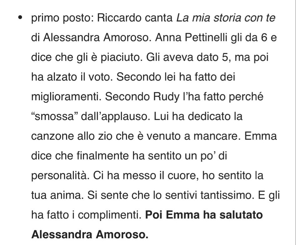 "Poi Emma ha salutato Alessandra Amoroso"🤏🏻😭😭
Domenica sono pronta a piangere per le mie pezze di cuore ❤️🫂