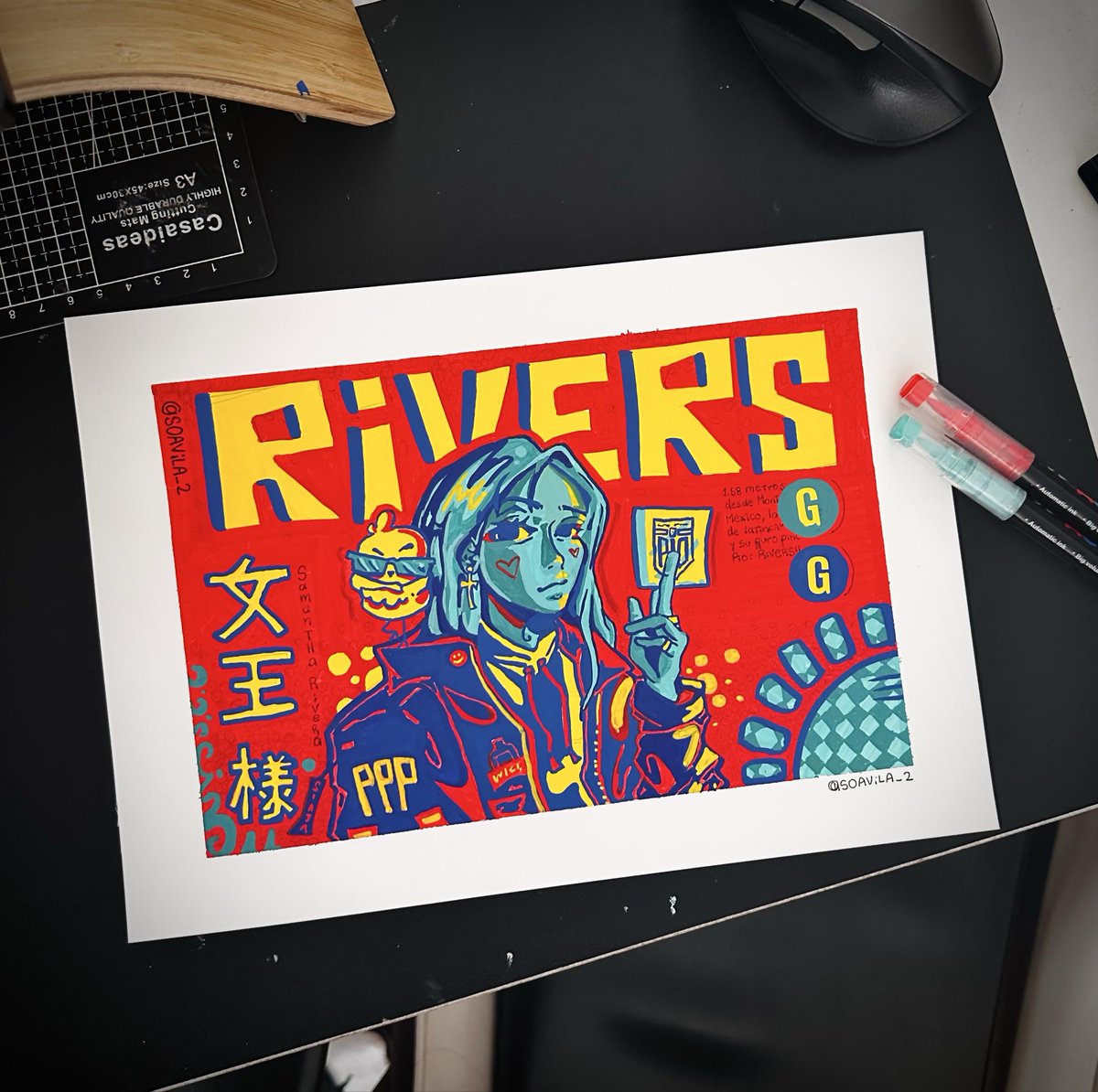 soavila_2's tweet photo. NUEVO DIBUJOOOO ✨!! 
@samyriveratv 
Espero y te guste, tqm enano 😙
#riversgg #riversfanart 
.
.
.
.
.
.
.
.
Hola pollitos!!! , estuve jugando con el coloreado, está un poco exótico JAJAJAJJAJA pero , la verdad si me gustó ¿ustedes qué opinan? , los quiero mucho, si les gustó regálenme un comentario 😔☝🏻, los tqm 🤍🐣.
(PURO PINCHE PÍO HOY GANAMOS)