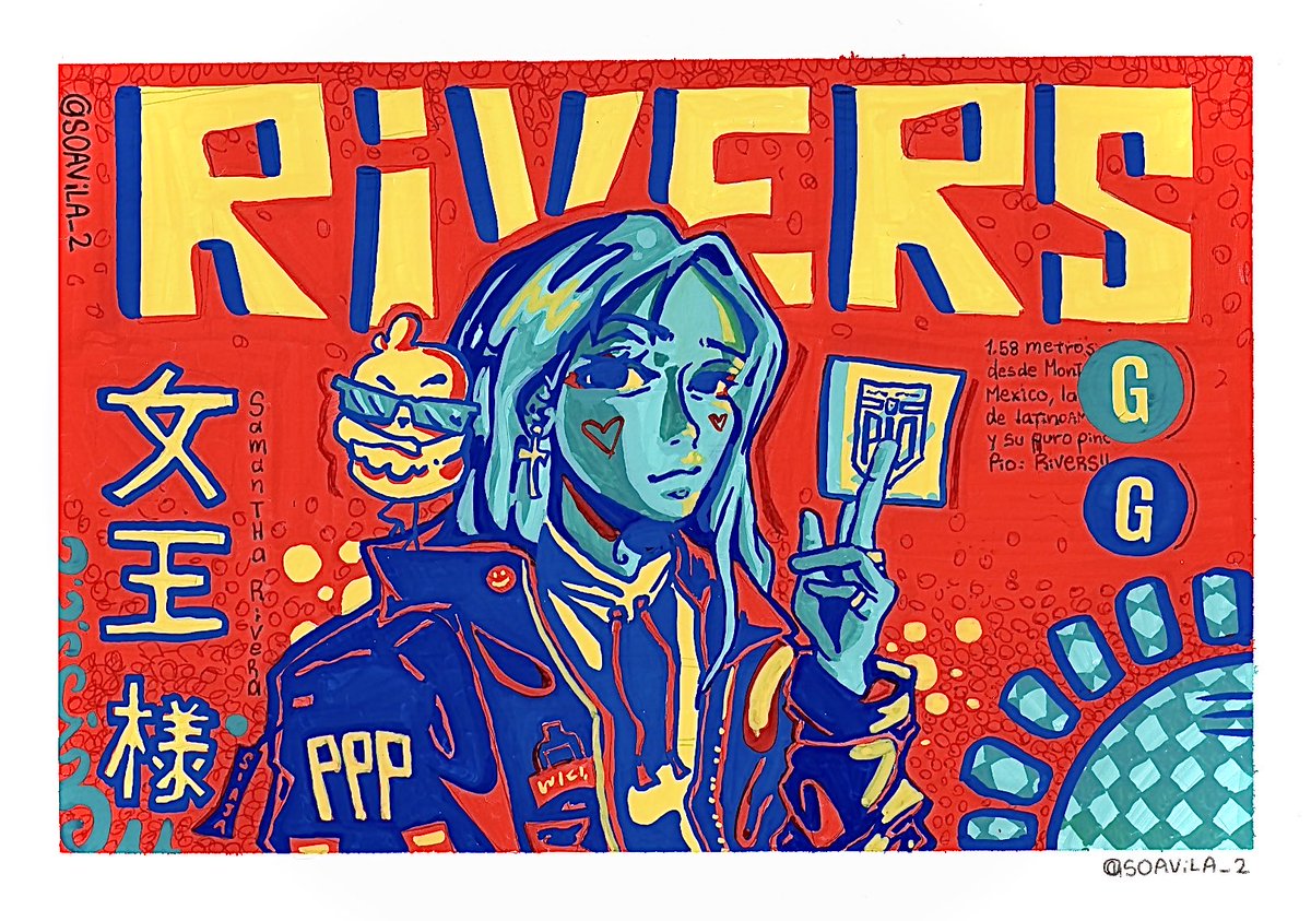 NUEVO DIBUJOOOO ✨!! 
<a href="/samyriveratv/">rivers</a> 
Espero y te guste, tqm enano 😙
#riversgg #riversfanart 
.
.
.
.
.
.
.
.
Hola pollitos!!! , estuve jugando con el coloreado, está un poco exótico JAJAJAJJAJA pero , la verdad si me gustó ¿ustedes qué opinan? , los quiero mucho, si les gustó