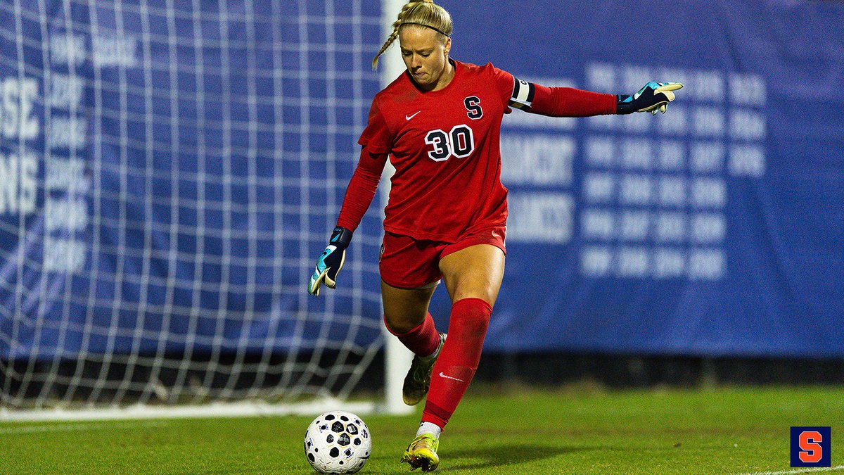 Shea Vanderbosch posted double-digit saves for the fourth time this season in the match with #7 Duke. She leads the ACC in saves.🍊