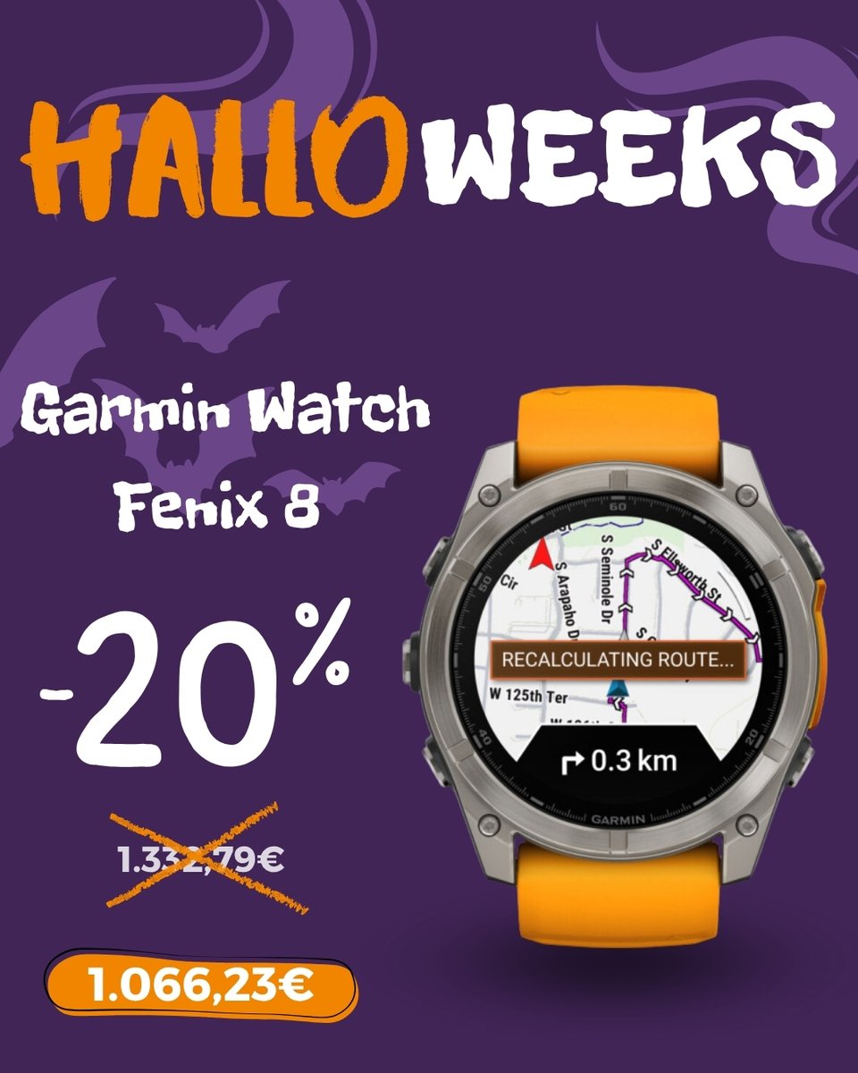 JustDealShop's tweet image. ⌚ Vive cada aventura con el Garmin Watch Fenix 8

🔥 Halloweeks de Just Deal: 20% OFF

🏃‍♂️ Monitoreo avanzado, GPS preciso y batería para seguir tu ritmo

⏰ Solo por tiempo limitado 

👉 buff.ly/DsX1zgJ

#JustDeal #Halloweek #GarminFenix8 #Smartwatch #Tecnología