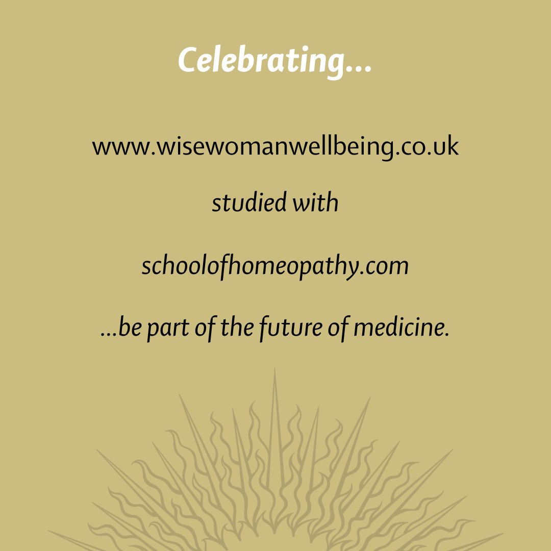 We are so proud of our graduates!

We are honoured to have been a part of these amazing practitioners' journeys and love seeing where they're at now.
wisewomanwellbeing.co.uk

#BeBetterNaturally #StudentInspiration #homeopathy #homeopathyworks #homeopathyrocks #DistanceLearning