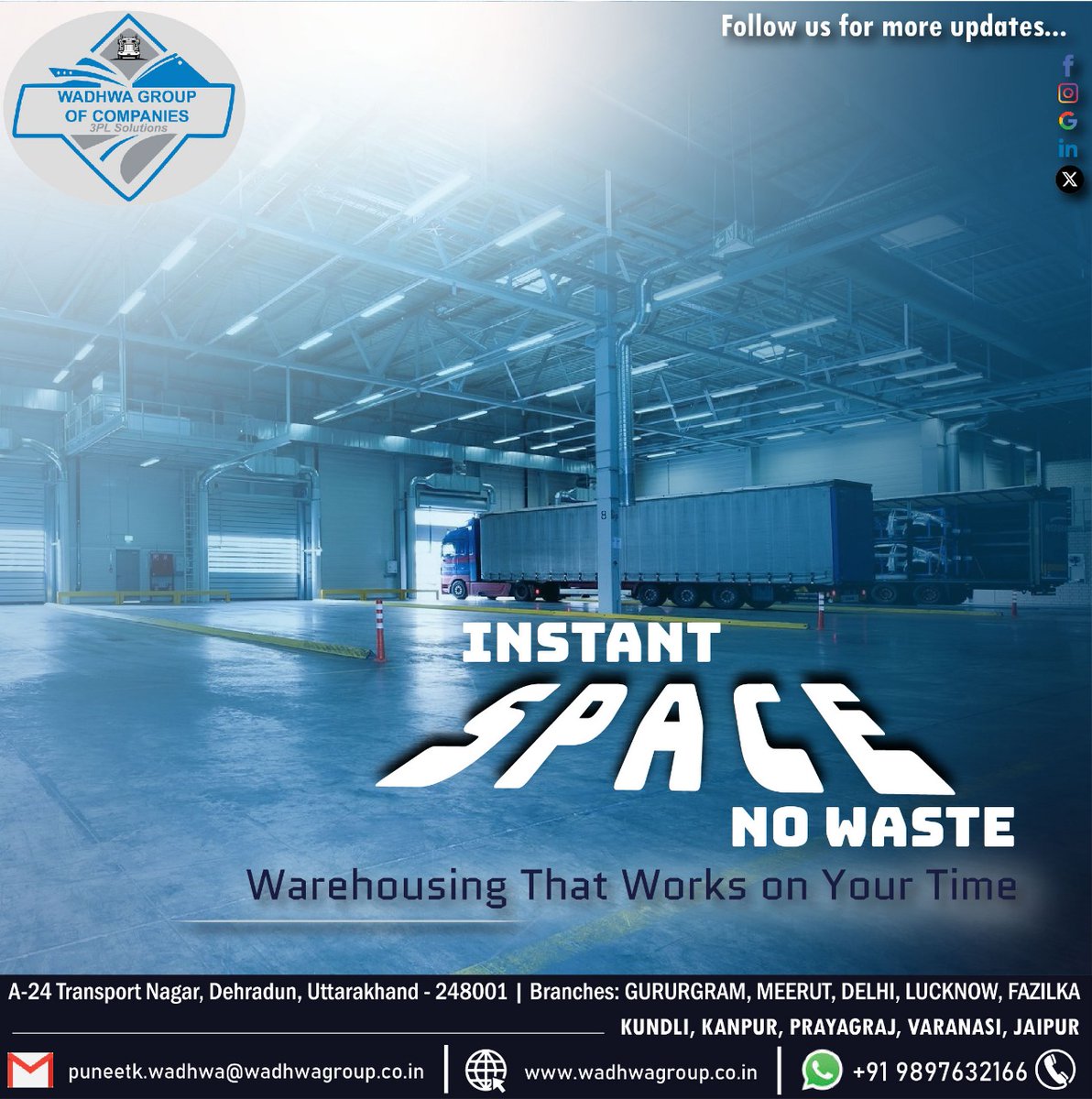 wadhwaGoC's tweet image. Instant space. No waste. ⚙️

Experience warehousing that truly works in time — efficient, scalable, and built to move with your business. 🏭⏱️

#SmartStorage #LogisticsSimplified #WarehousingThatWorks #WarehousingReimagined #LogisticsRedefined #LogisticsInnovation