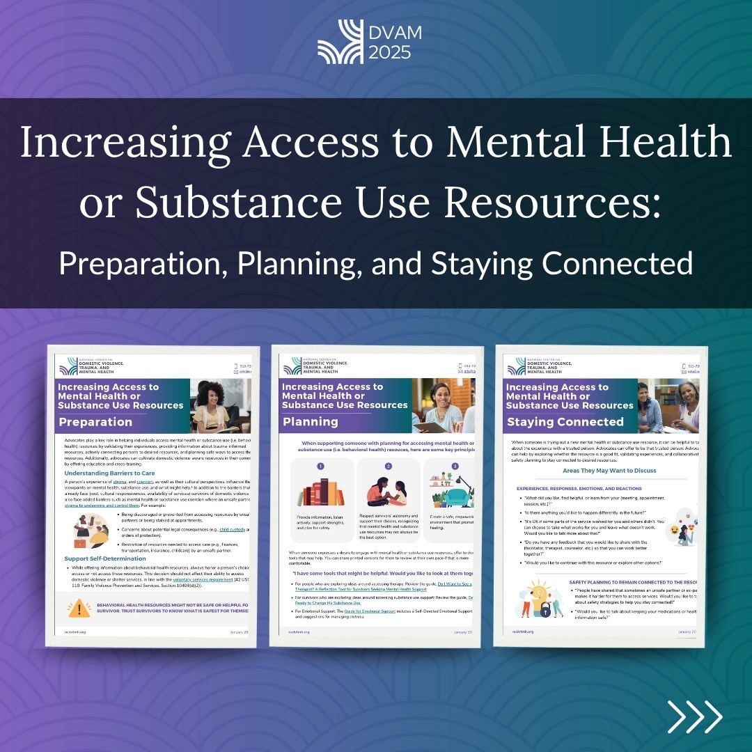 National Center on DV, Trauma, and Mental Health tweet media