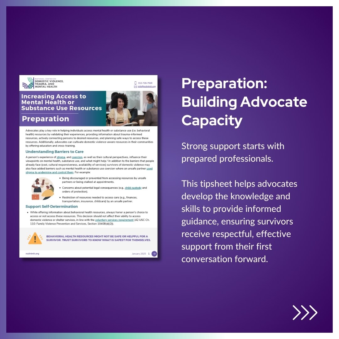 National Center on DV, Trauma, and Mental Health tweet media