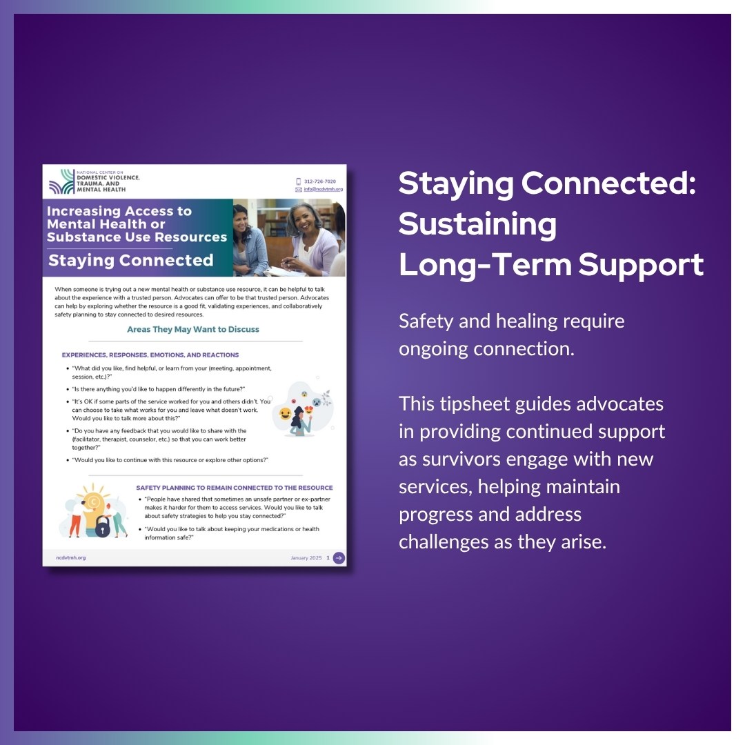 National Center on DV, Trauma, and Mental Health tweet media