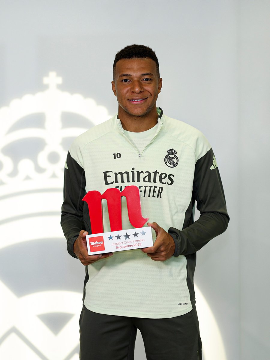 🏆 <a href="/KMbappe/">Kylian Mbappé</a>
✨ Jugador Cinco Estrellas · Septembre
⚽ @FutbolMahou