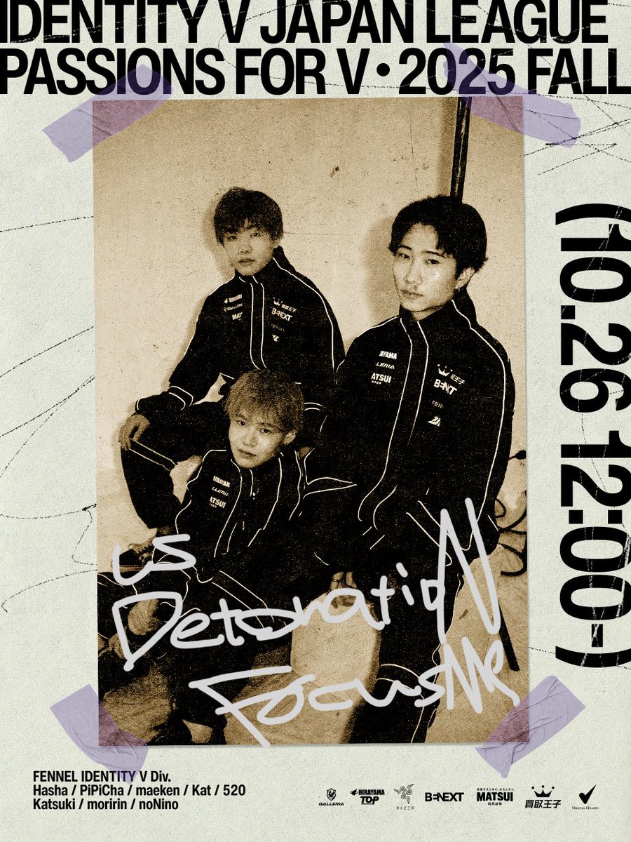IJLカード FENNEL Hasha選手 直筆サイン Identity V Japan League