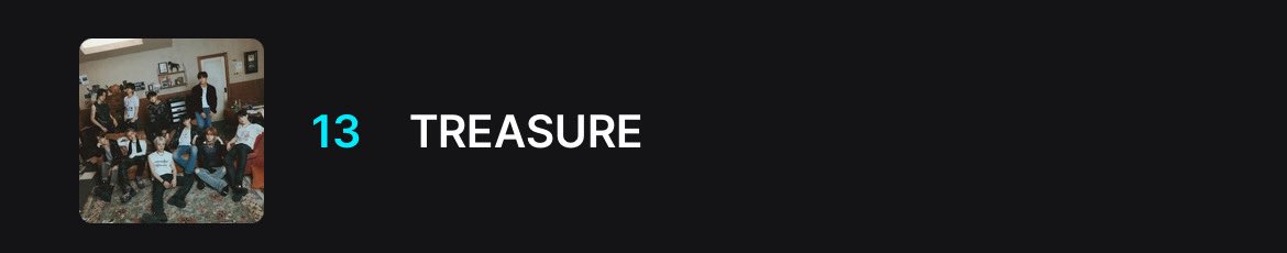 🚨อีก 1 วันสุดท้ายก่อนปิดโหวตรอบแรก TREASURE อยู่อันดับ 13 🚨

ทึเม ทุกโหวตมีค่า‼️ ช่วยทำอย่างเต็มที่ให้ดีที่สุดกันนะคะ พาน้องขึ้น Top10 ก่อนปิดโหวตให้ได้ รางวัลนี้มีค่าสำหรับพวกเรามาก ๆ เลยค่ะ🥺

🗳️90% — MNET PLUS
🗳️10% — X 

#2025MAMAVOTE #TREASURE