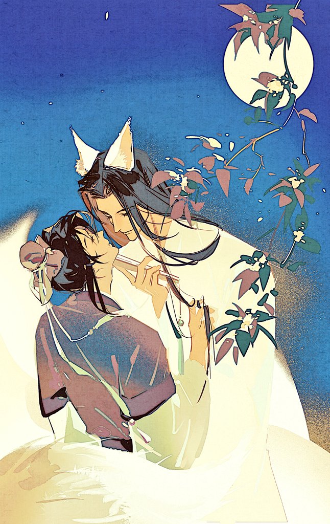 #六爻 
书生月下遇狐仙