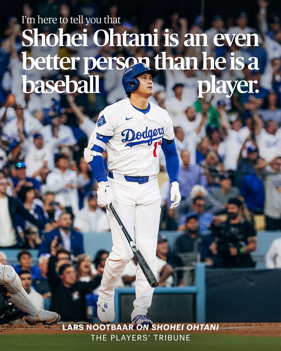 In 2023, Lars Nootbaar recounted his first time meeting Shohei Ohtani: “Look, I know you’ve read and heard a lot about Shohei by this point. You’ve seen him play. You know what he can do. You get it. I get it.⁠
⁠
But I’m here to tell you that Shohei Ohtani is an even better